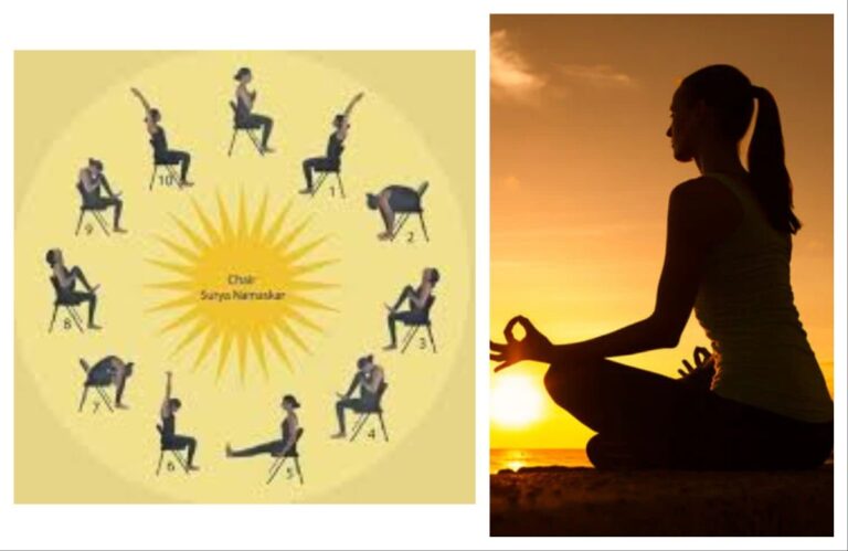 Yoga is lifestyle : खुर्चीत बसून सूर्यनमस्कार अवांतर, Aasana, Yoga, lifestyle, आसने, योग, जीवनशैली, सूर्यनमस्कार, शास्त्रोक्त व्यायाम, योगासन, Surya Namaskar, scriptural exercises, yogasana, खुर्चीतील सूर्यनमस्कार, chair Surya Namaskar