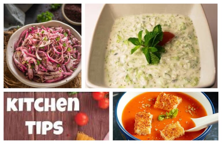Kitchen Tips : कोबीचे रायते, कांद्याची कोशिंबीर अन् टोमॅटोचे सूप तयार करताना… अवांतर, रेसिपी, Recipe, Kitchen Tips, किचन टीप्स, किचन टिप्स, कोबीचे रायते, कांद्याची कोशिंबीर, टोमॅटोचे सूप, पीठ पेरून भाजी, पीठावरची भाजी, कोबीची सजावट